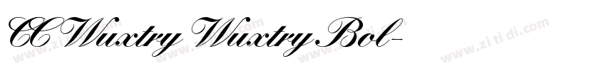 CC Wuxtry Wuxtry Bol字体转换